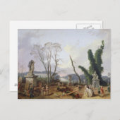 Der Garten von Versailles Postkarte (Vorne/Hinten)