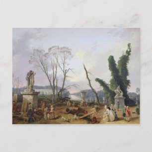 Der Garten von Versailles Postkarte