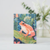 Der Gartenfrosch Postkarte (Stehend Vorderseite)