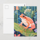 Der Gartenfrosch Postkarte (Vorne/Hinten)