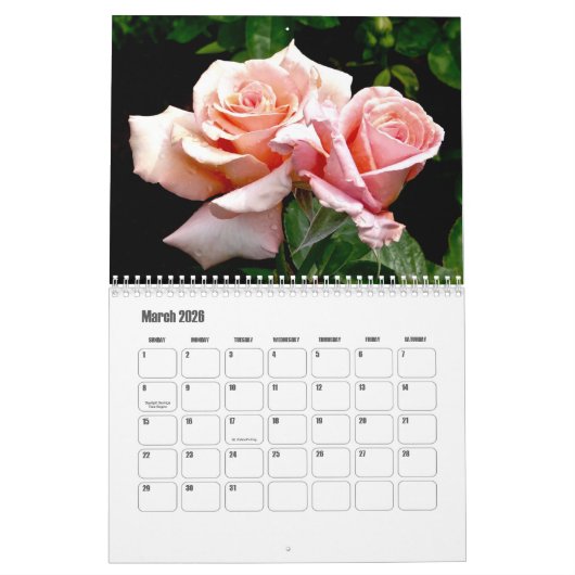 Der Gartenkalender der Rose Kalender (Mär 2026)
