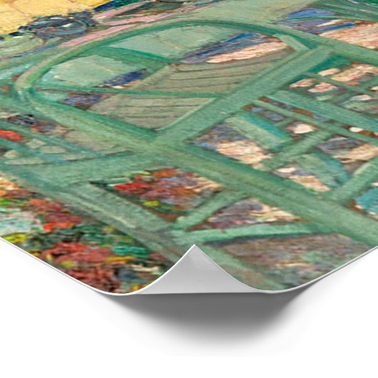 Der Gartenparasol Poster (Ecke)