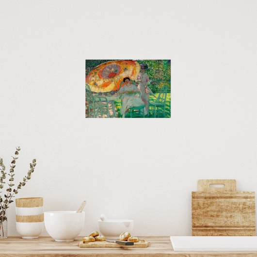 Der Gartenparasol Poster (Küche)