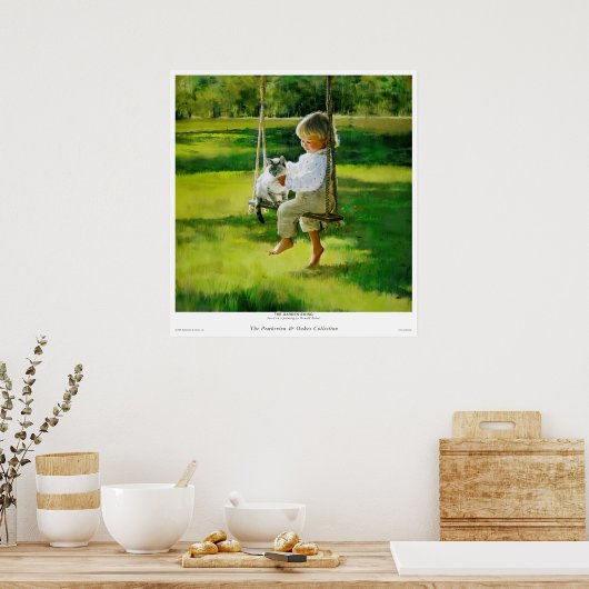 Der Gartenschwung Poster (Küche)