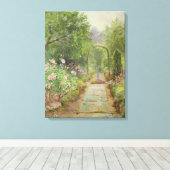 Der Gartenweg Leinwanddruck (Insitu (Holzboden))