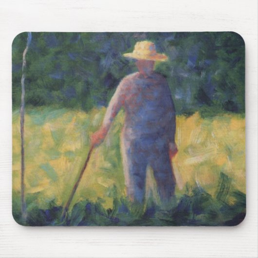 Der Gärtner - Georges Seurat Mousepad (Vorne)