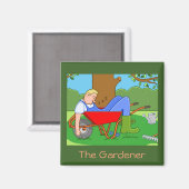 Der Gärtner Magnet (Vorderseite/Rückseite)