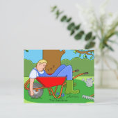 Der Gärtner Postkarte (Stehend Vorderseite)