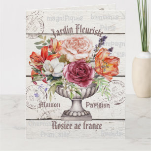 Der Gärtner vermehrt Pflanzen Rustikales französis Karte