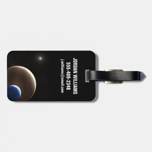 Der Gasriesen Kepler-1625b Gepäckanhänger (Rückseite horizontal)