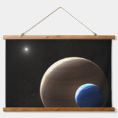 Der Gasriesen Kepler-1625b Wandteppich Mit Holzrahmen (Vorne)