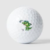 Der Gator-Golf Krokodil Golfball (Vorderseite)
