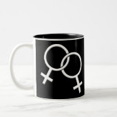 Der Gay Pride der Gay Pride-Tassen-Schalen-Frauen Zweifarbige Tasse (Links)