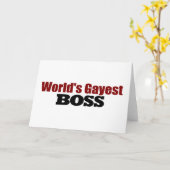 Der Gayest Boss der Welt Karte (Gelbe Blume)