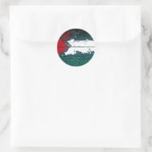 DER GAZA-STREIT RUNDER AUFKLEBER (Tasche)