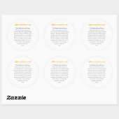 Der Gebets-Rundsticker Golden Arrow Runder Aufkleber (Blatt)
