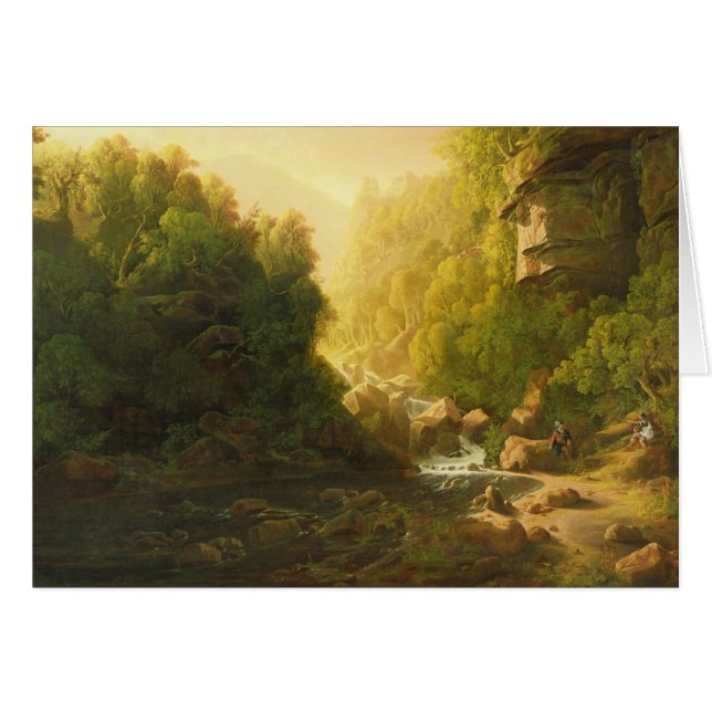 Der Gebirgsstrom, c.1820-30 (Öl auf Leinwand) (Vorderseite (Horizontal))