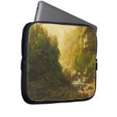 Der Gebirgsstrom, c.1820-30 (Öl auf Leinwand) Laptopschutzhülle (Vorne Rechts)