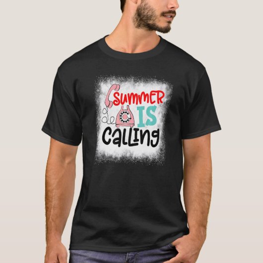 Der geblendete Sommer ruft den Lehrer am letzten T T-Shirt (Vorderseite)