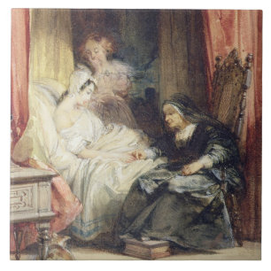 Der Gebrauch der Risse, 1827 (w/c und bodycolour Fliese