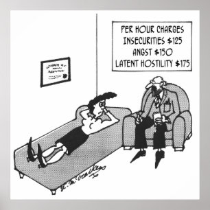 Der Gebührenplan des Psychiaters Poster