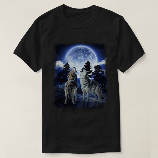 Der gebürtige US-Amerikaner "Mountain Men's Wolf" T-Shirt (Design vorne)