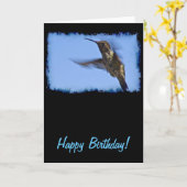 Der Geburtsflug des Hummingvogels Karte (Gelbe Blume)