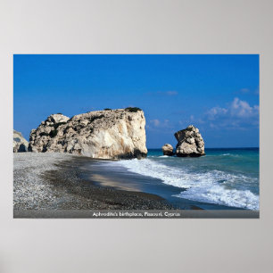Der Geburtsort der Aphrodite, Pissouri, Zypern Poster