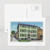 Der Geburtsort des Dichters Longfellow Postkarte (Vorne/Hinten)