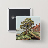 Der Geburtsort von Washington am Button (Vorne & Hinten)