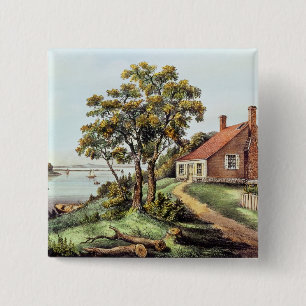 Der Geburtsort von Washington am Button