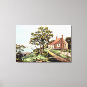 Der Geburtsort von Washington am Leinwanddruck