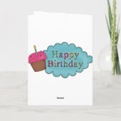 Der Geburtstag ausdrücklich Karte (Rückseite)