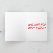 Der Geburtstag Breakdance Häschens Karte (Innenseite)