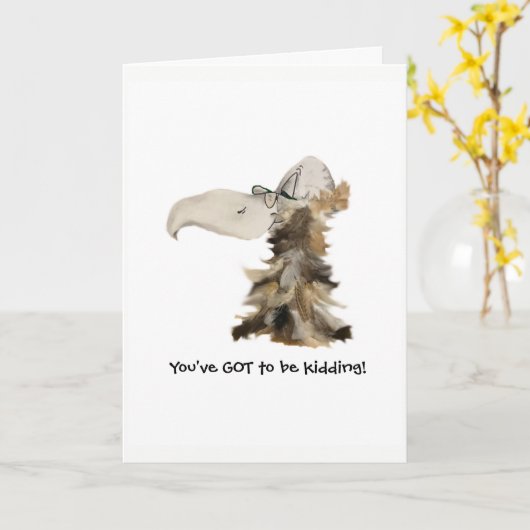 Der Geburtstag der ALTEN BIRD Karte (Gelbe Blume)