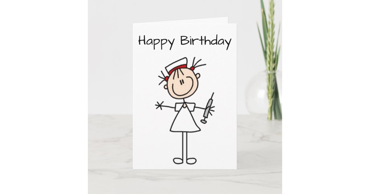 ** DER GEBURTSTAG DER KRANKENSCHWESTER ** GEBEN KARTE | Zazzle.de