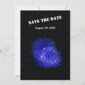 Der Geburtstag des Abstrakten Blauen Mannes feiert Einladung (Rückseite)