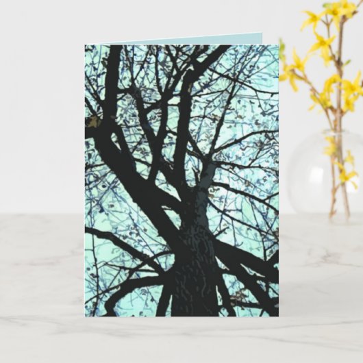 Der Geburtstag des Baumes Karte (Gelbe Blume)