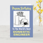 Der Geburtstag des besten Ingenieurs der Welt Karte (Gelbe Blume)