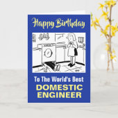 Der Geburtstag des besten Ingenieurs der Welt Karte (Gelbe Blume)