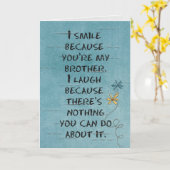 Der Geburtstag des Bruders mit Karte (Gelbe Blume)