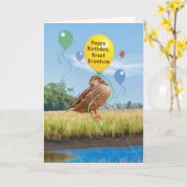 Der Geburtstag des Großenkels mit Ente und Karte (Gelbe Blume)