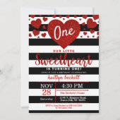 Der Geburtstag des Kleinen Sweetheart Valentins Einladung (Vorderseite)