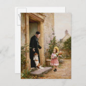 Der Geburtstag des Priesters Postkarte (Vorne/Hinten)