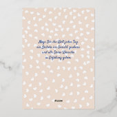 Der Geburtstag des Programms Folien Feiertagskarte (Rückseite)