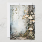 Der Geburtstag des verzauberten Waldkids Einladung (Rückseite)