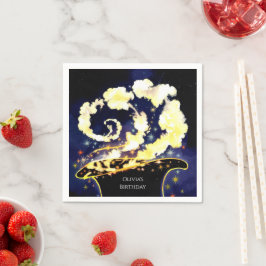 Der Geburtstag des Zauberers "Custom Enchanted Wan Serviette