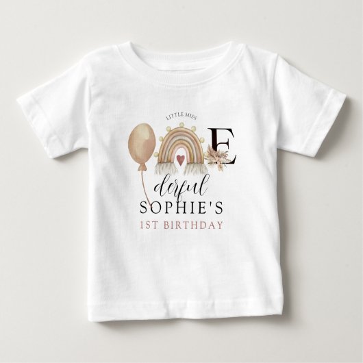 Der Geburtstag eines erbarmungslosen Regenbogenmäd Baby T-shirt (Vorderseite)