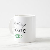 Der Geburtstag ist eingeschaltet Kaffeetasse (Vorderseite Links)