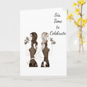 DER GEBURTSTAG MÖCHTE MEIN ***SISTER*** KARTE (Gelbe Blume)